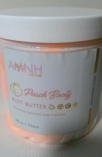 Peach Booty Butt Butter, 8 Fl Oz (Pack of 1)