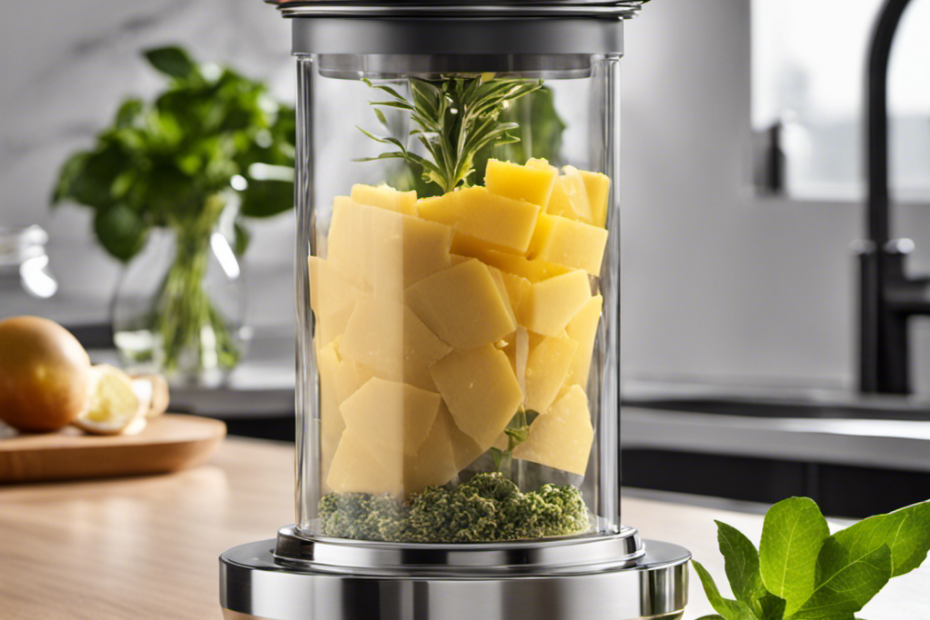 An image of a sleek, stainless steel Canna Butter Infuser with a transparent glass lid