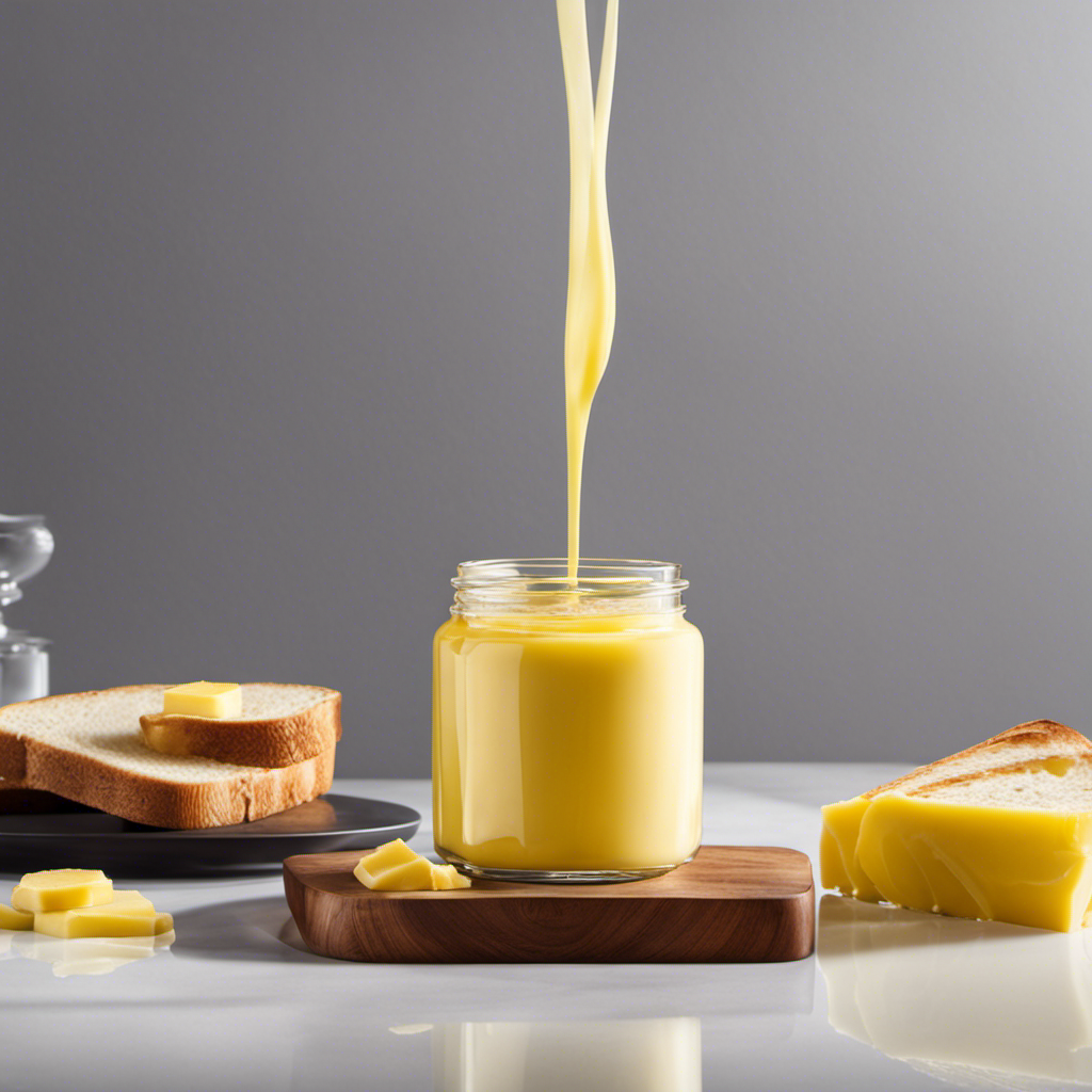 An image showcasing a vibrant yellow butter-infused aroma swirling from a sleek, compact device