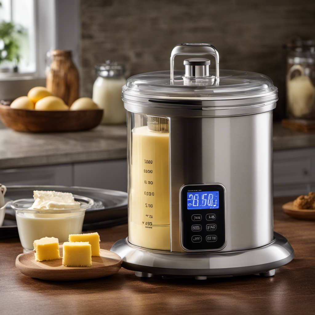 An image showing a digital display of the Magic Butter Maker, glowing with a countdown timer indicating the remaining time