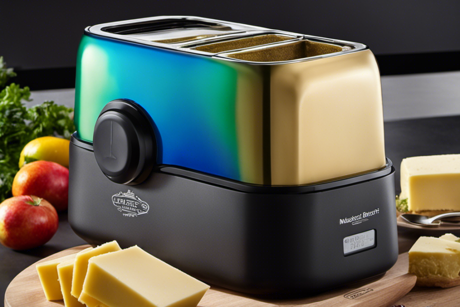 An image showcasing the Magical Butter Maker at 190 degrees Fahrenheit, capturing the vibrant colors of the kitchen appliance