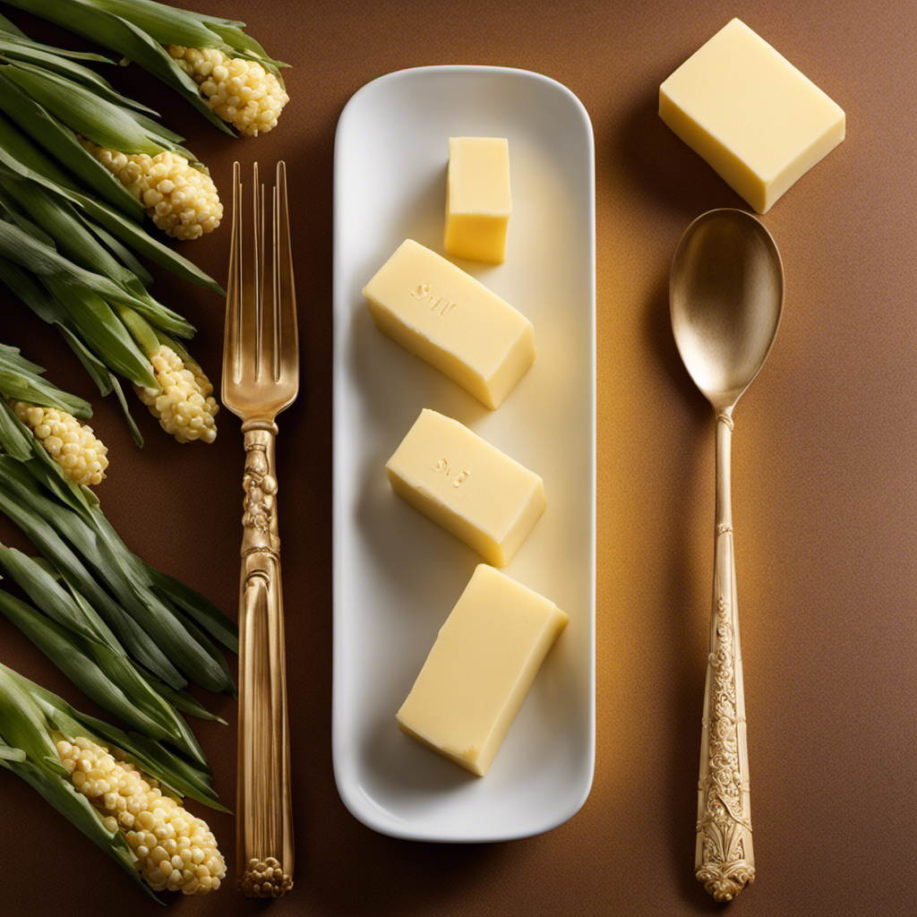 An image showcasing a stick of butter as a standard unit of measurement