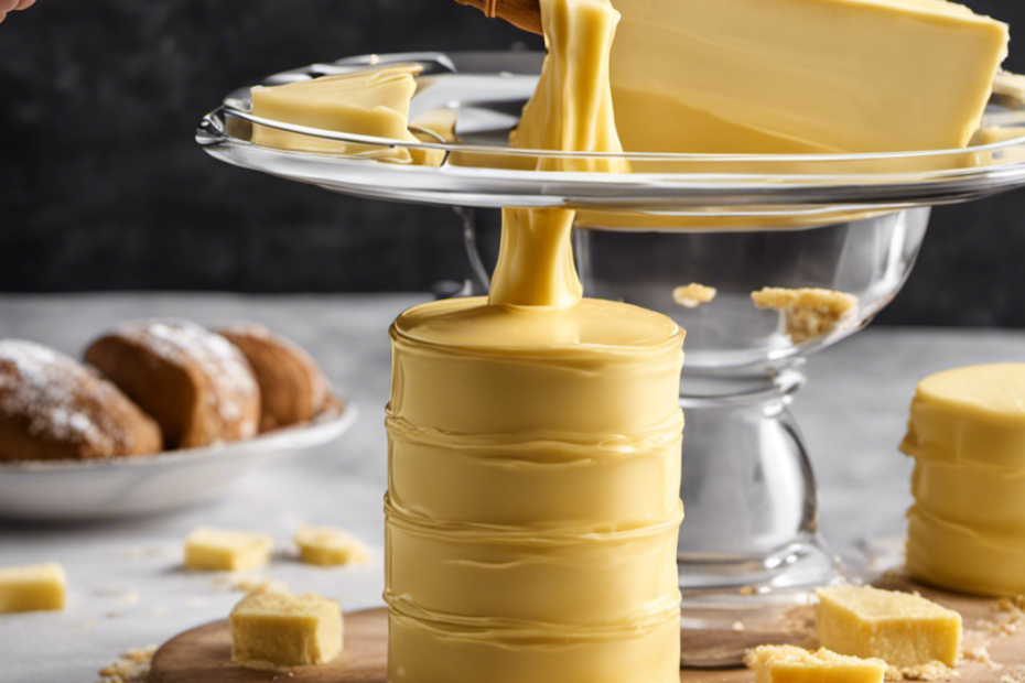 An image showcasing the Magic Butter Maker, filled with a vibrant assortment of creamy, golden sticks of butter