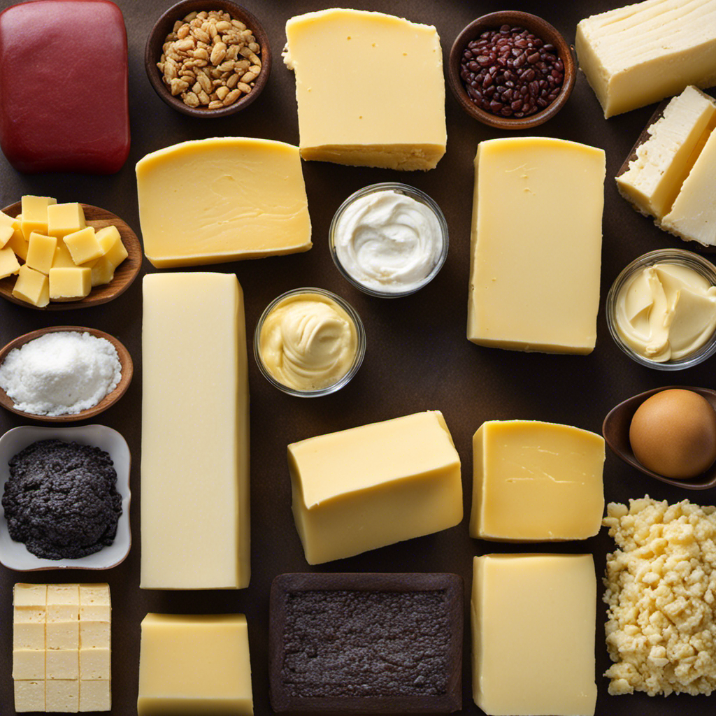 An image showcasing a diverse range of butter variations and substitutions for the Magic Butter Maker