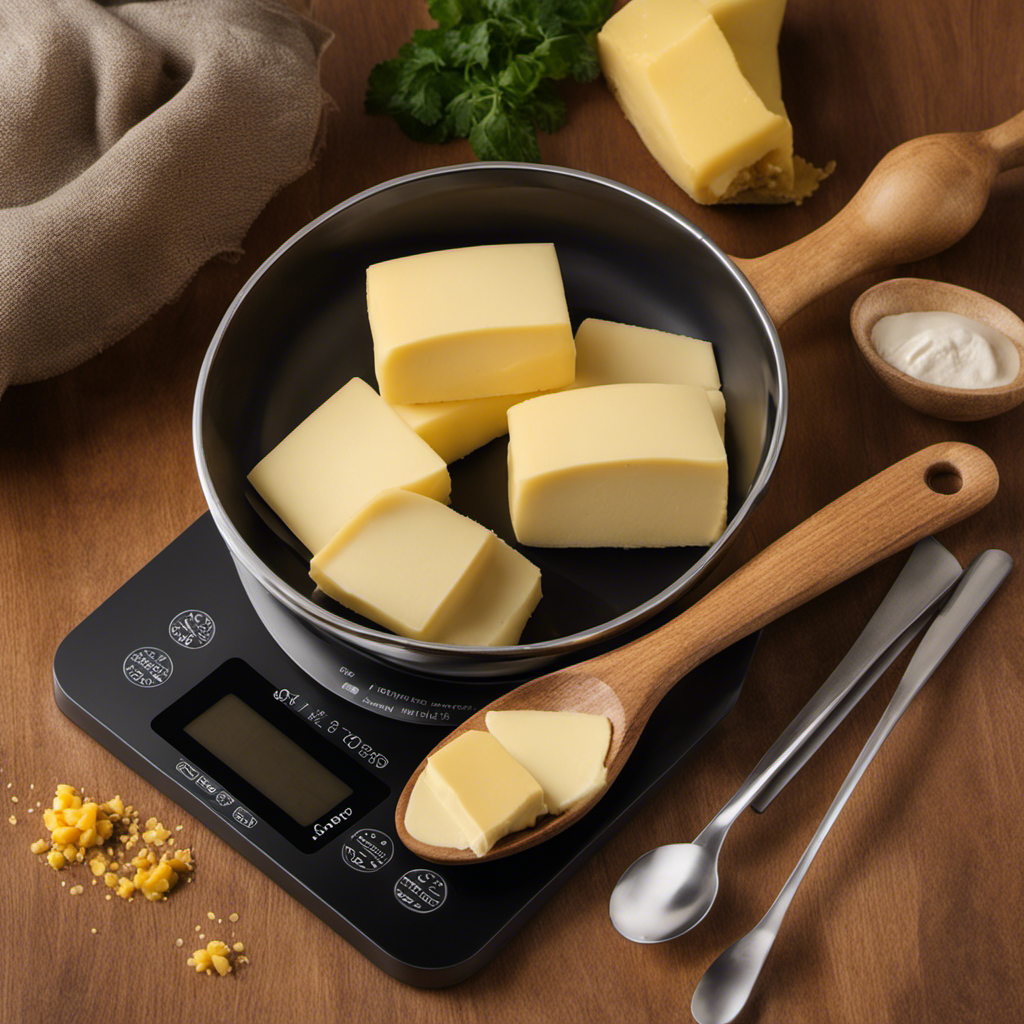 An image of a wooden spoon resting on a digital kitchen scale, displaying 50g