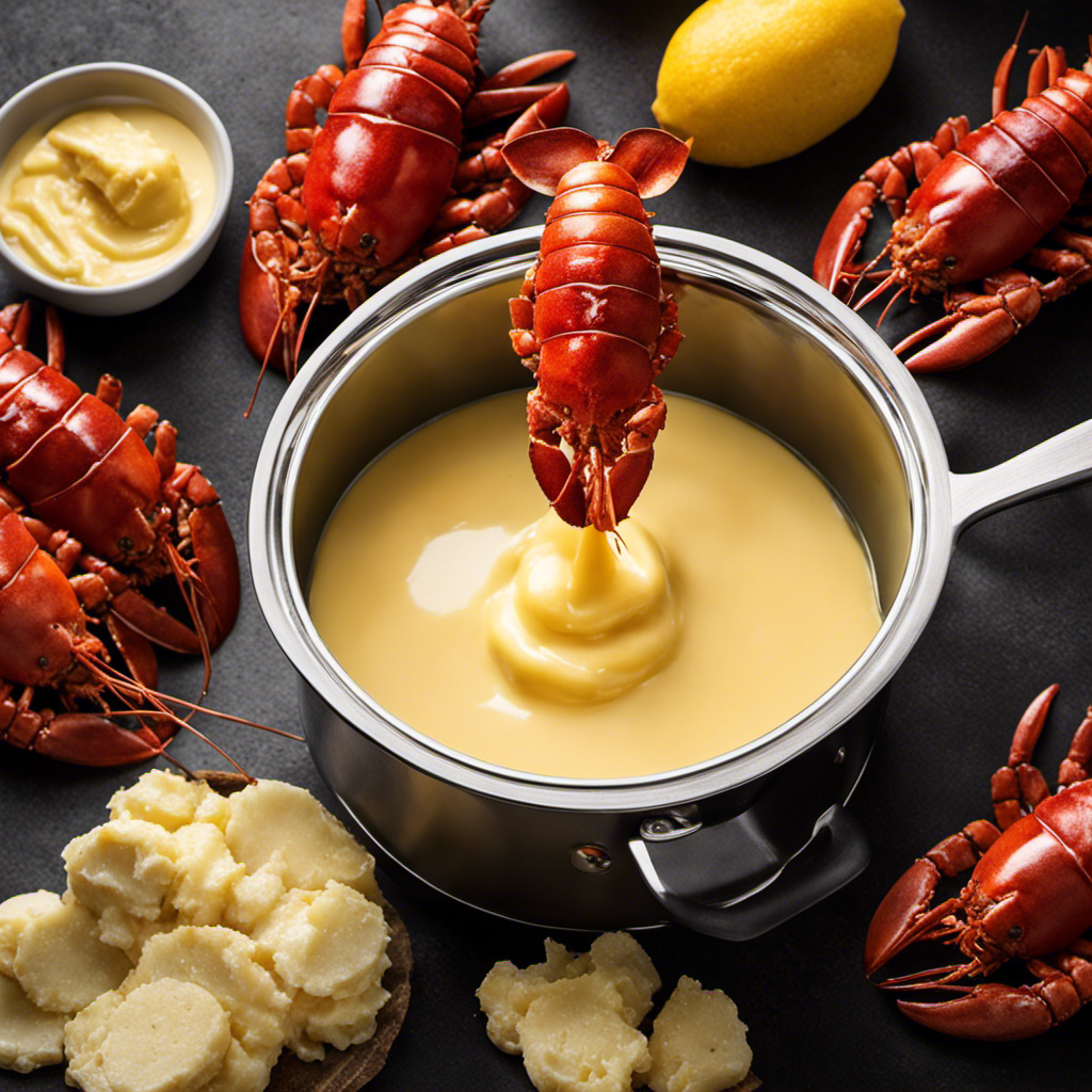 An image showcasing the step-by-step process of making lobster butter