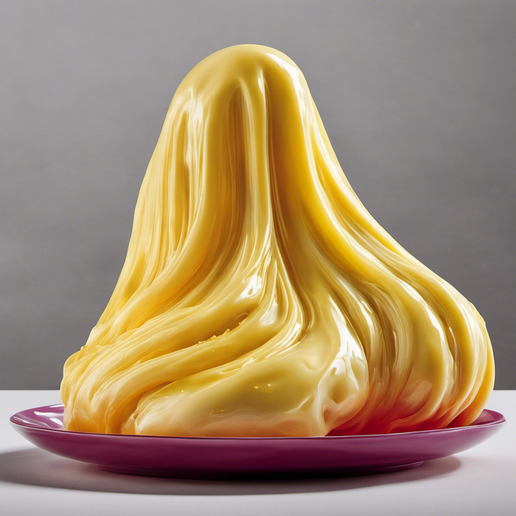 E of a pair of hands kneading a vibrant, glossy blob of butter slime