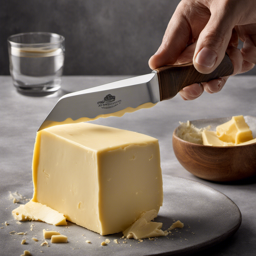 Capture the essence of transforming solid butter into silky spreadability
