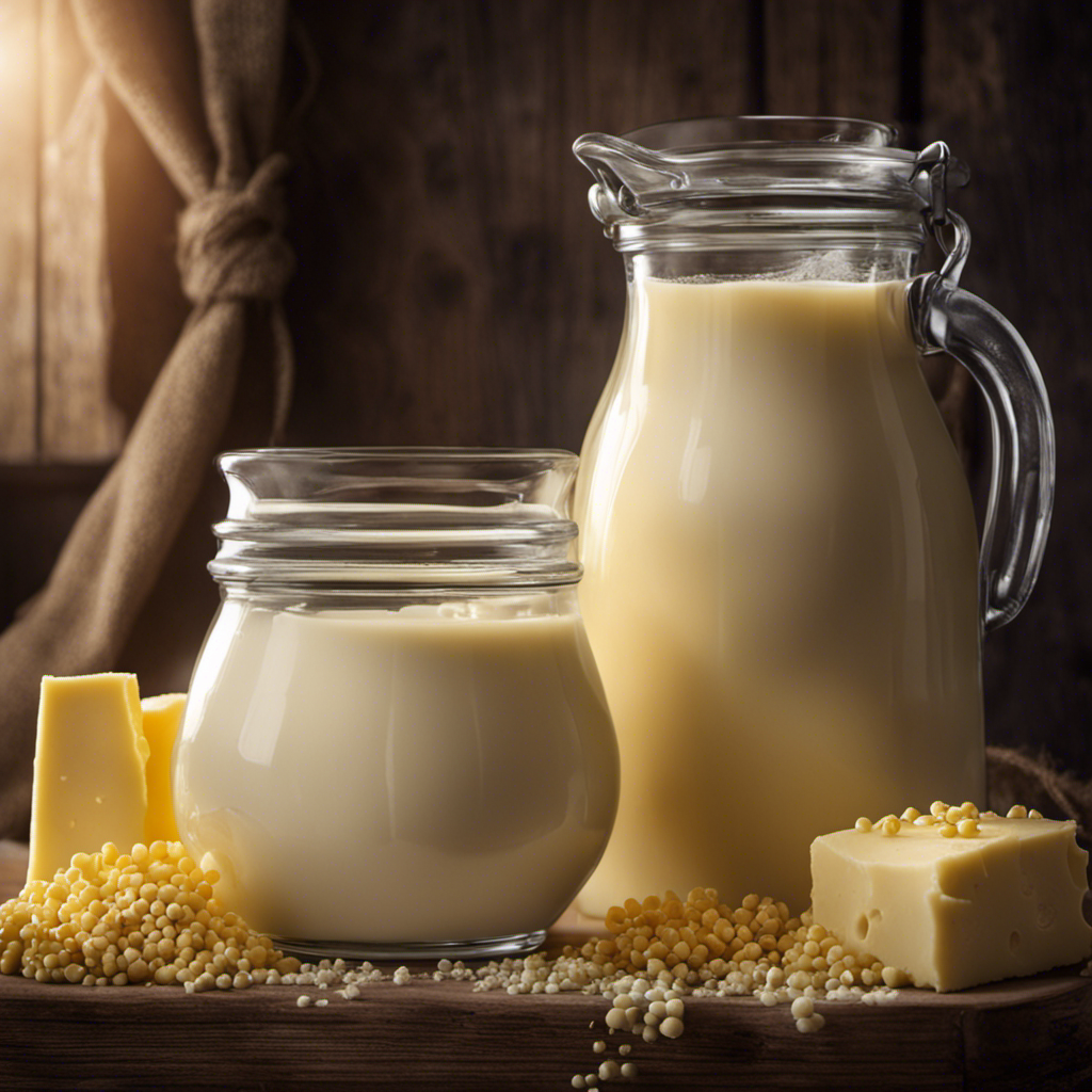 An image capturing the magical transformation of raw milk into creamy butter