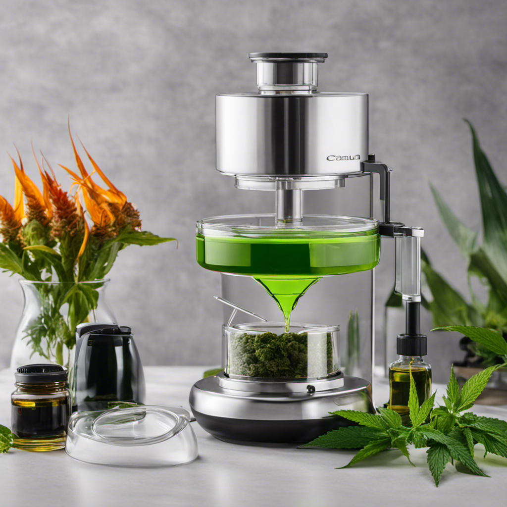 An image showcasing the step-by-step process of making Canna Tincture in the Magical Butter Maker