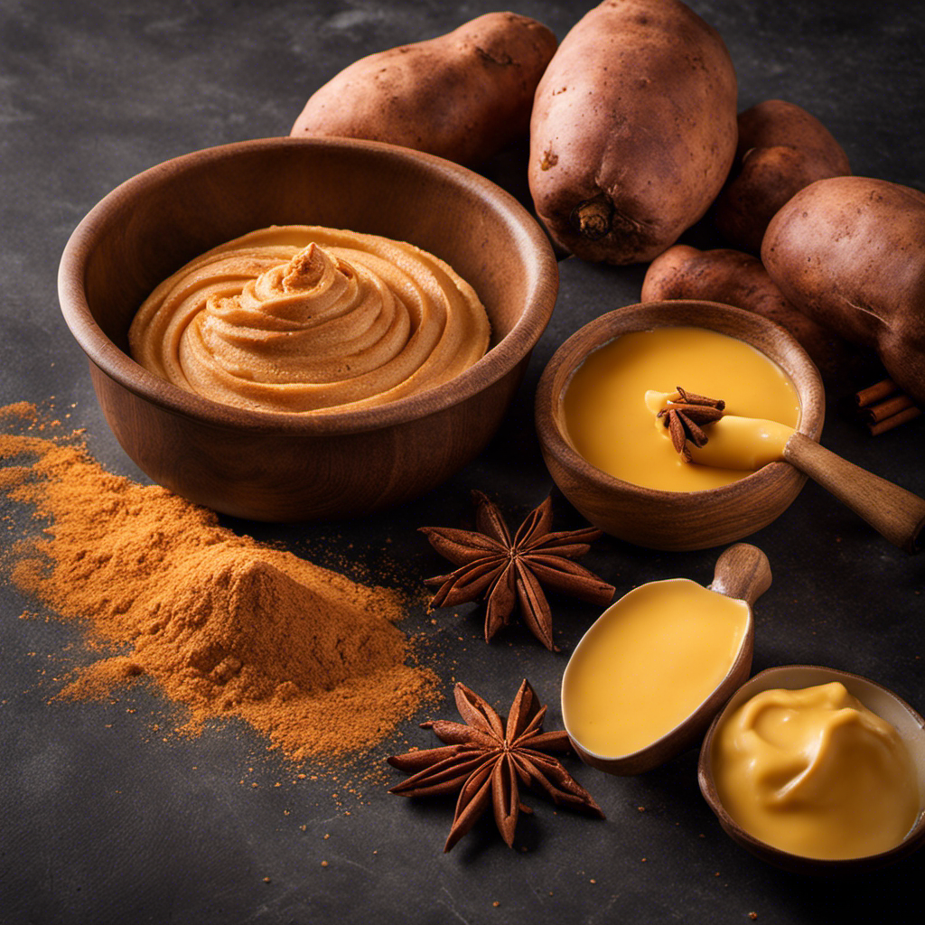 An image capturing the process of making cinnamon butter for sweet potatoes