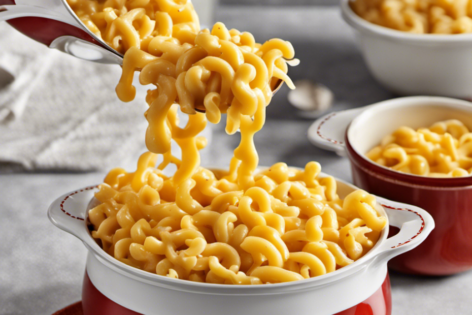An image showcasing the step-by-step process of preparing Kraft Mac and Cheese without butter