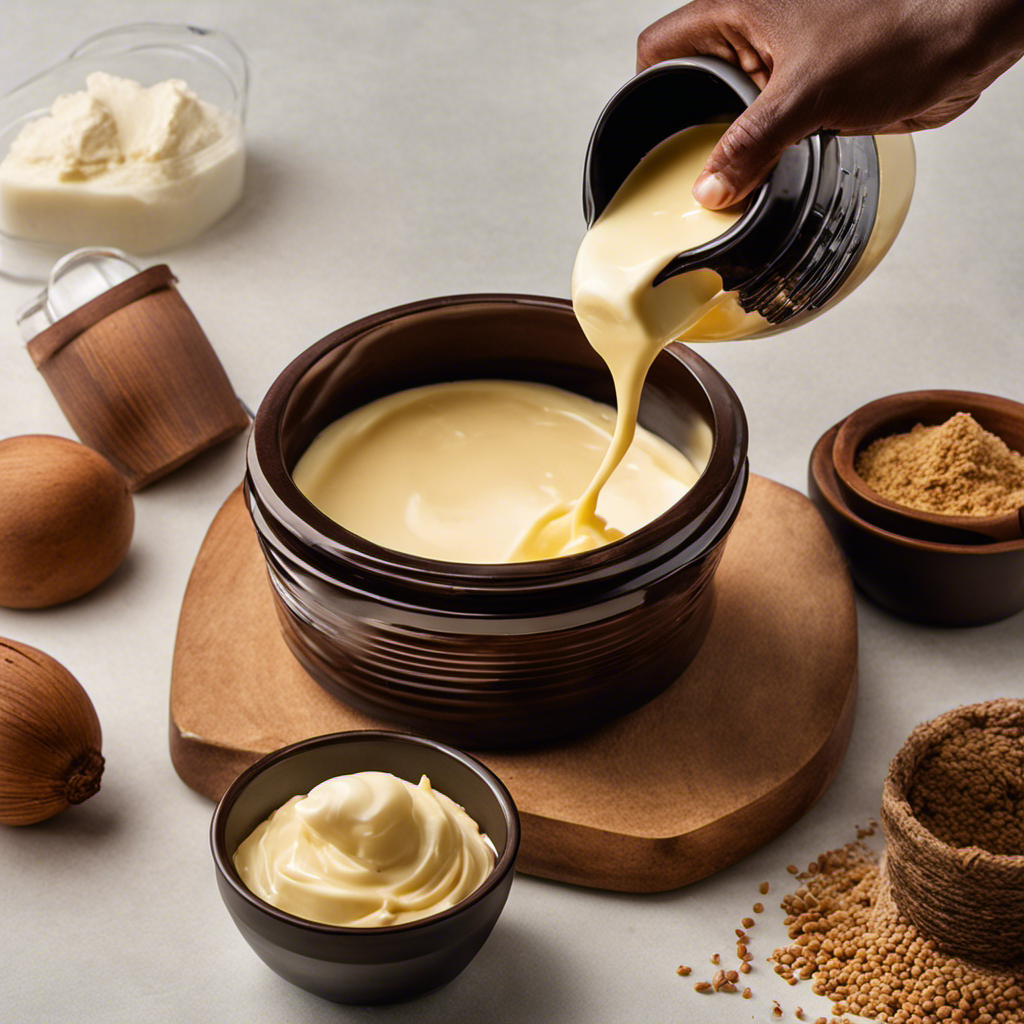 An image showcasing the step-by-step process of making creamy shea butter