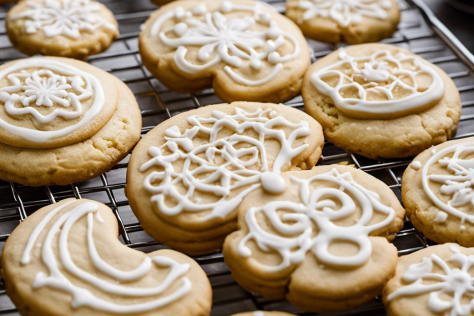 An image showcasing a step-by-step process of making sugar cookies without butter