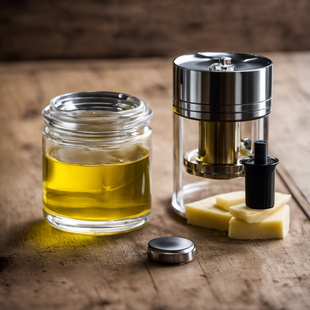 An image that showcases a step-by-step guide to making vaping liquid from buds using a butter maker