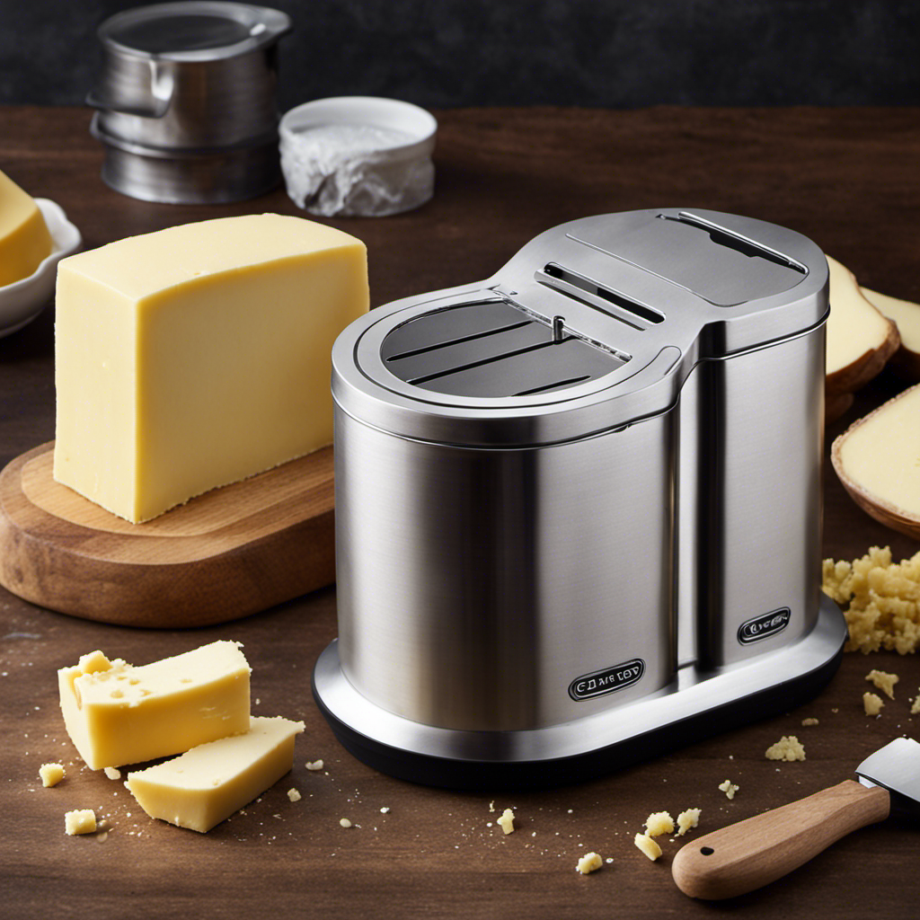An image showcasing a step-by-step guide on disassembling the Easy Butter Maker after use