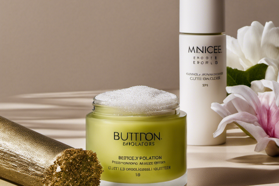 An image showcasing a pair of perfectly manicured hands gently massaging the Butter London Cuticle Exfoliator onto the cuticles, revealing smooth and nourished skin