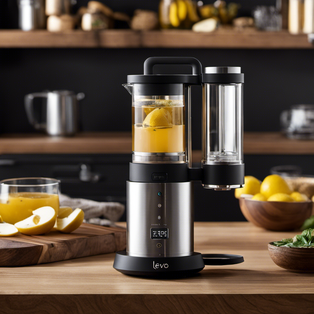 An image contrasting the sleek, modern design of the Levo Infuser with the rustic charm of the Magic Butter, showcasing their unique features and functionalities through visual cues like buttons, timers, and temperature settings