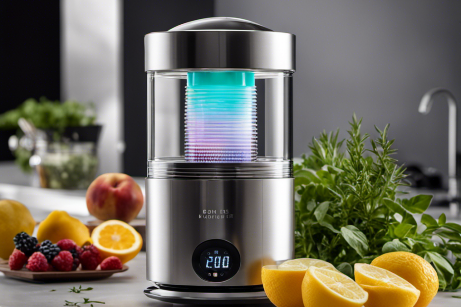 An image showcasing a sleek, modern kitchen countertop with the Magical Butter Infuser at the center