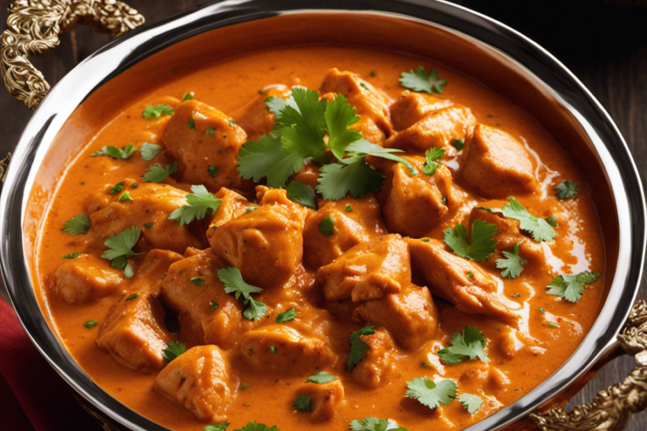 An image that captures the rich and creamy essence of butter chicken