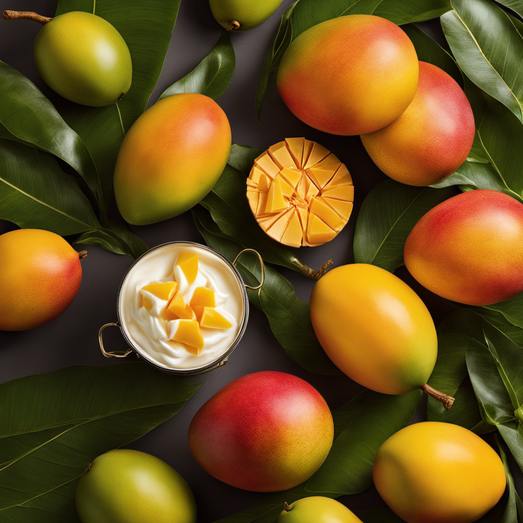 An image showcasing the enticing aroma of mango butter