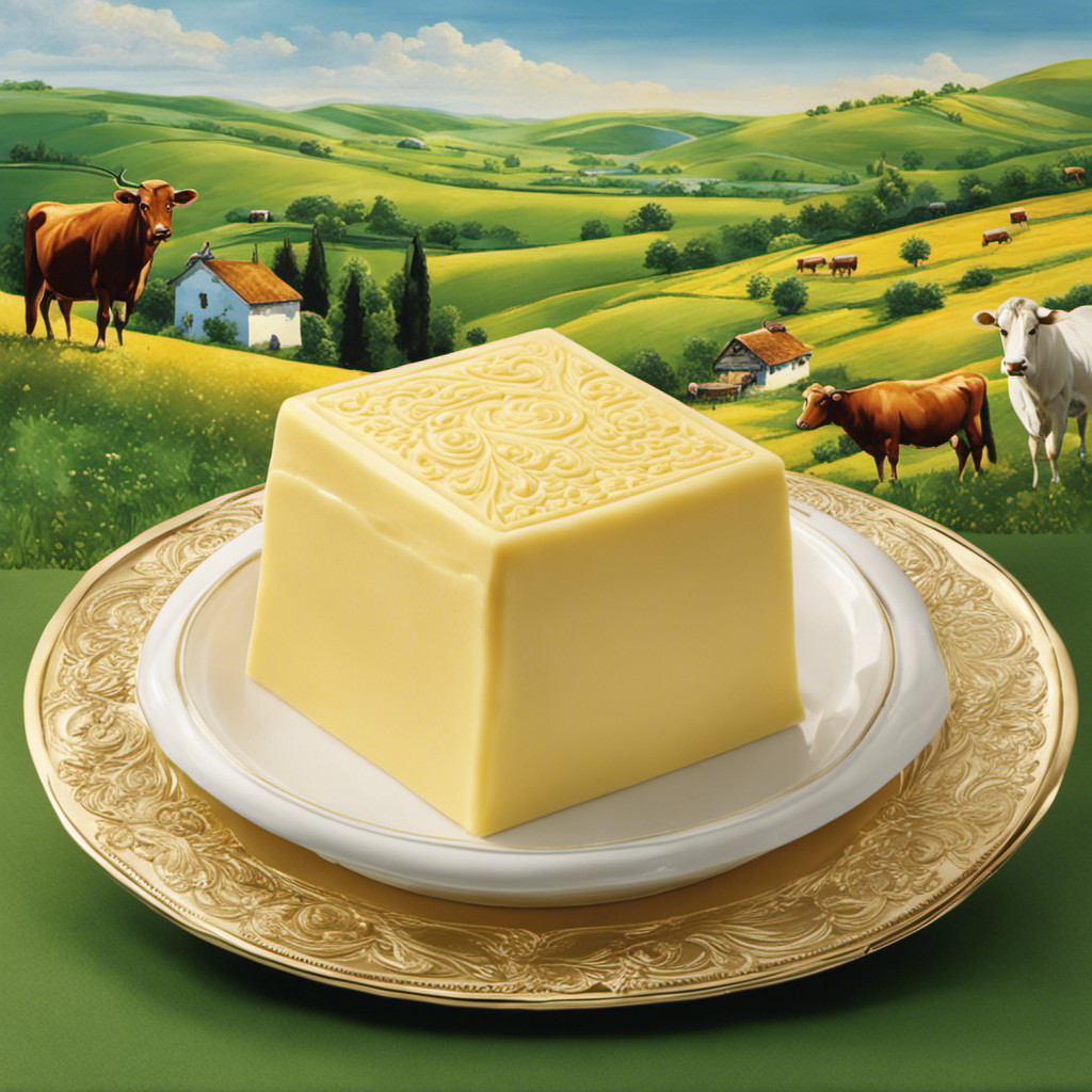 An image capturing the richness of European style butter