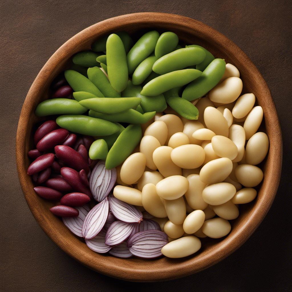An image showcasing the visual contrast between butter beans and lima beans