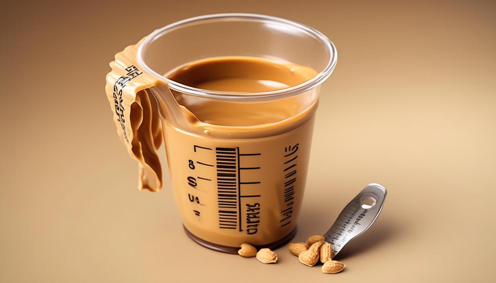 accurate measurements for peanut butter