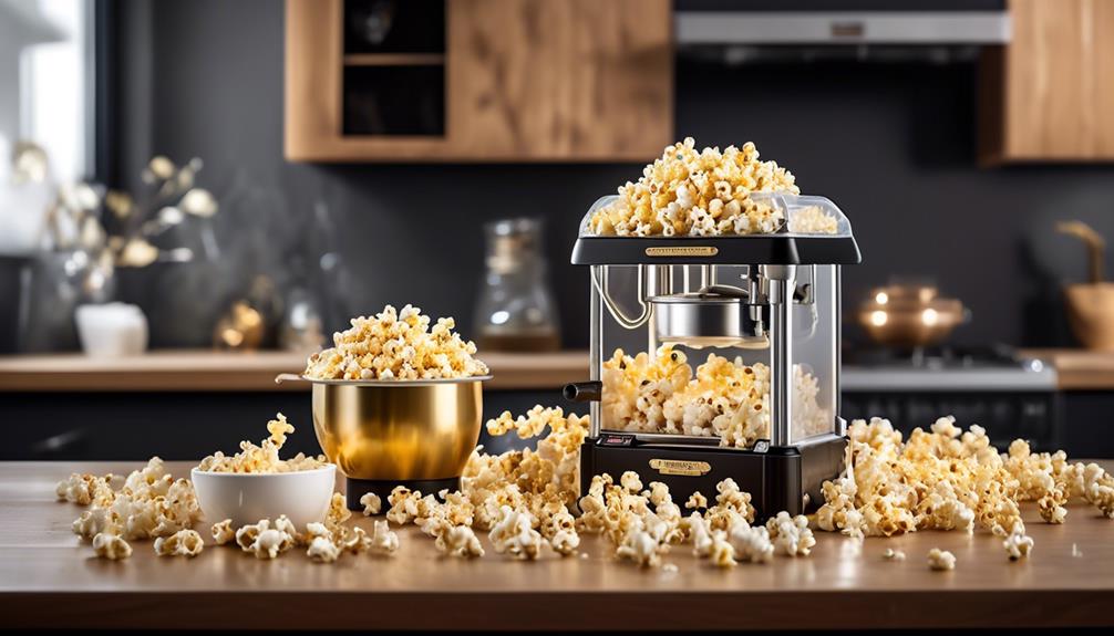 cleaning a burnt popcorn maker