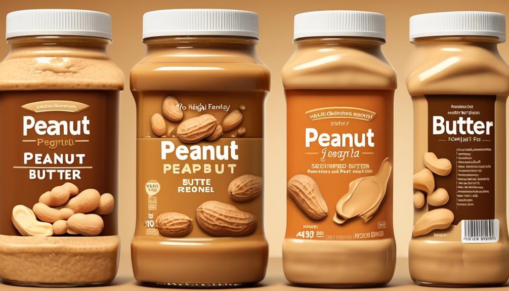comparing peanut butter nutrition