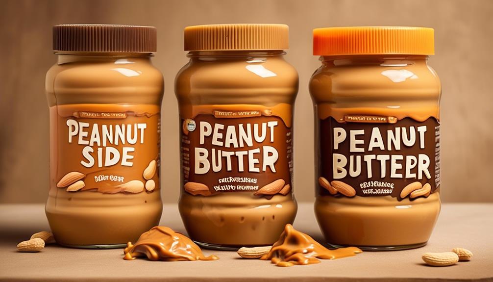 comparing peanut butter textures