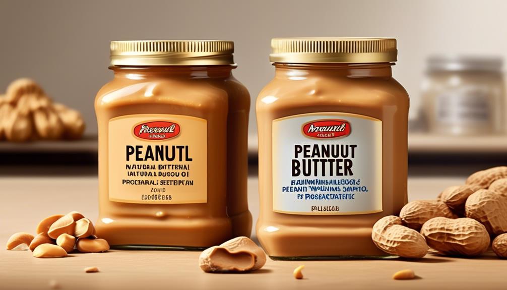 comparison of peanut butter