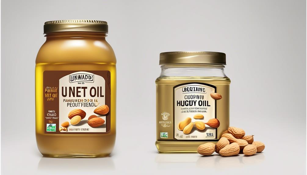 comparison of peanut oil