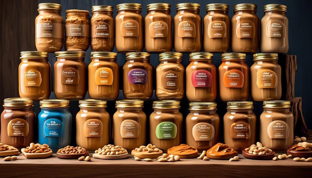different types of peanut butter