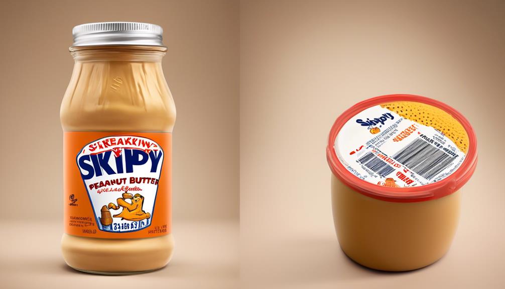empty peanut butter container