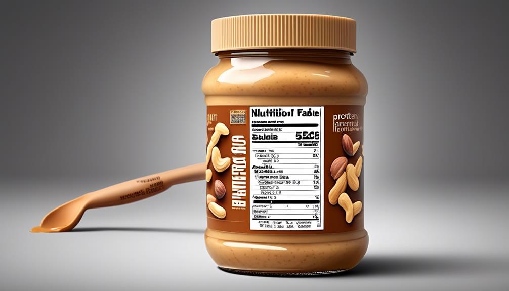 high protein levels in peanut butter
