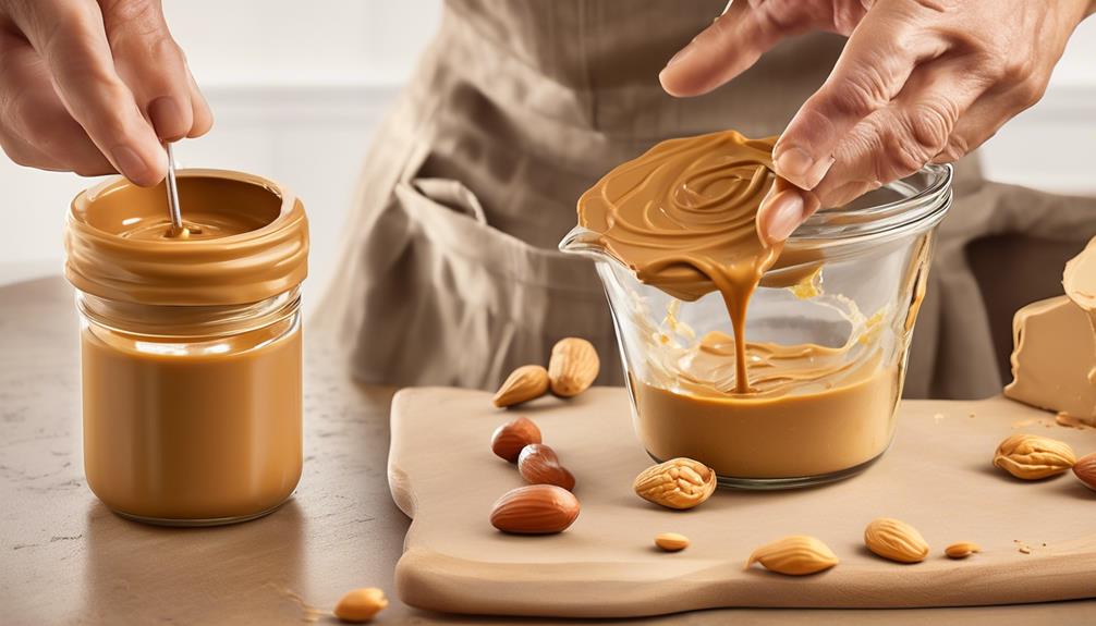 innovative mixer for peanut butter lid