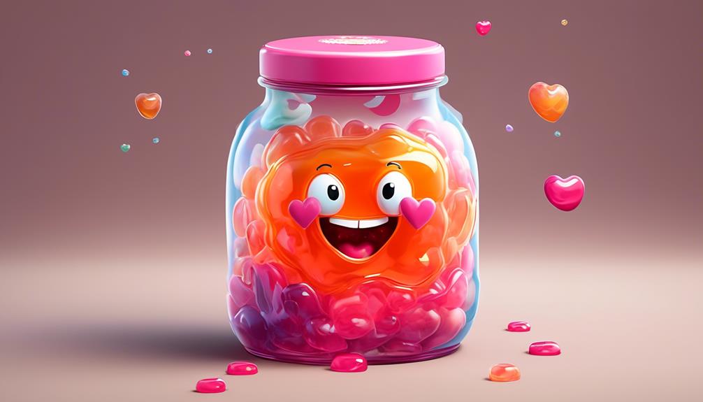 jelly filled laughter in jars