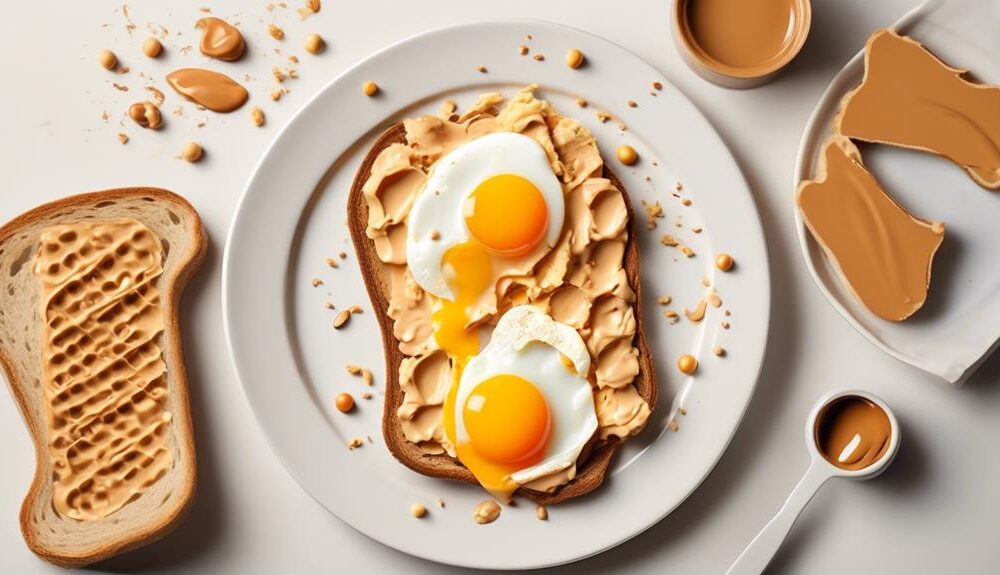 peanut butter and eggs