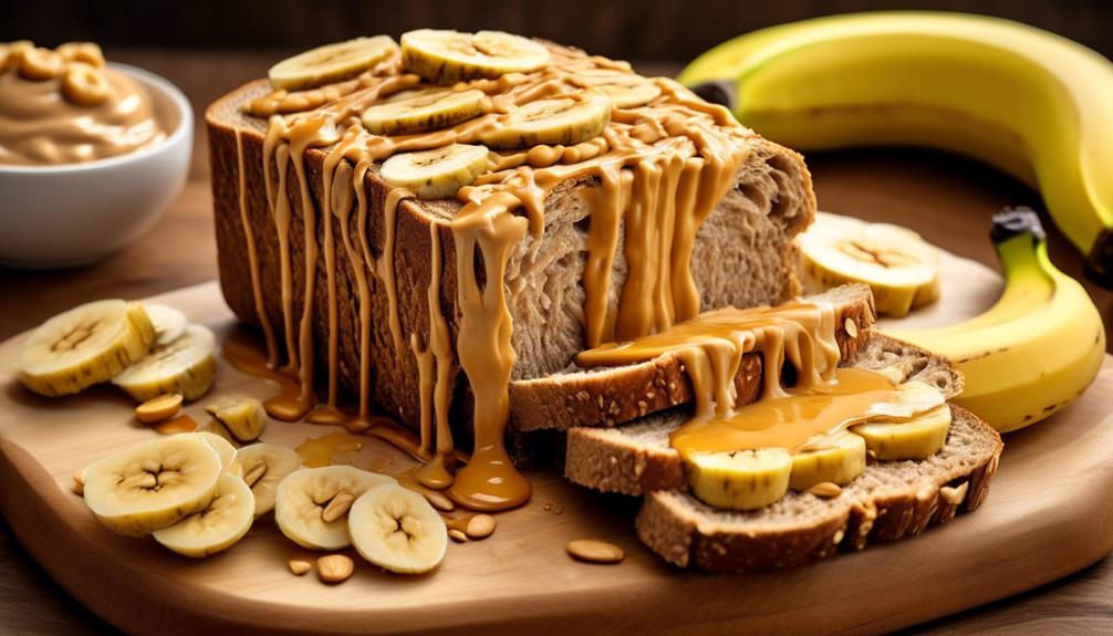 peanut butter bread sandwich