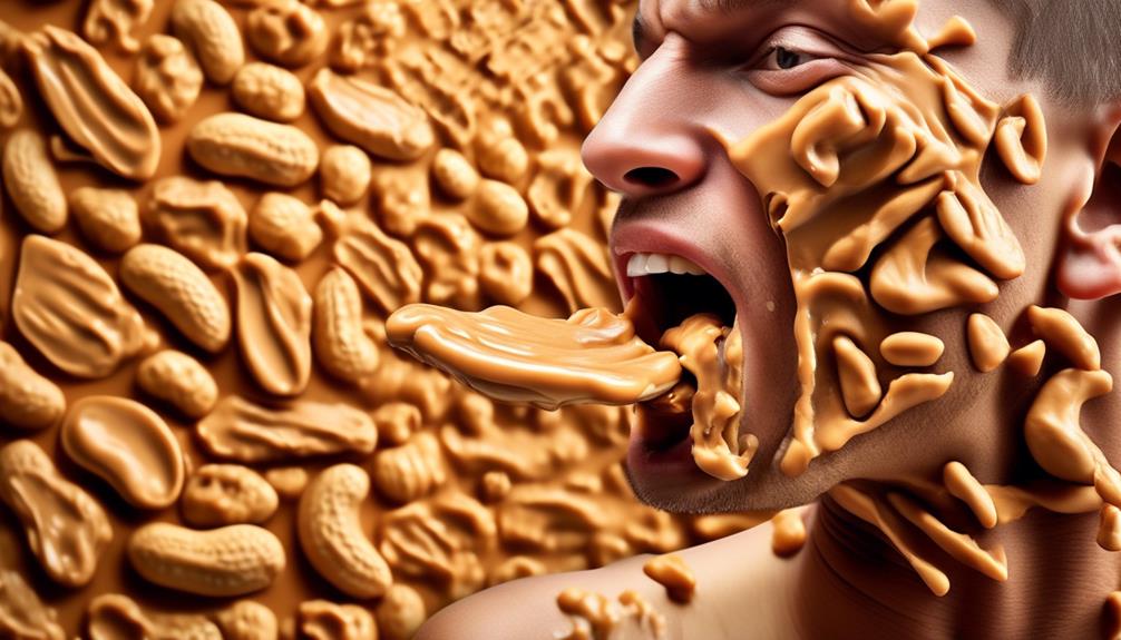 peanut butter mouth discomfort