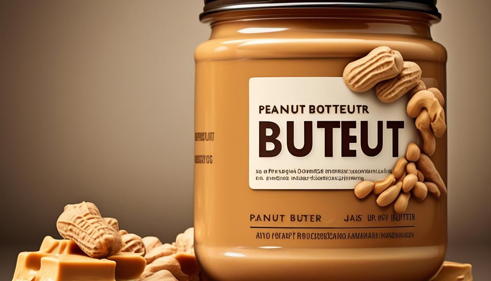peanut butter s chemical composition