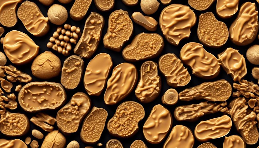 peanut butter under microscope