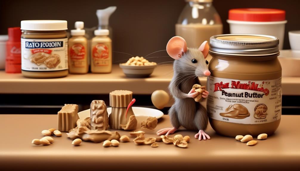 peanut butter used for rat poison preparation