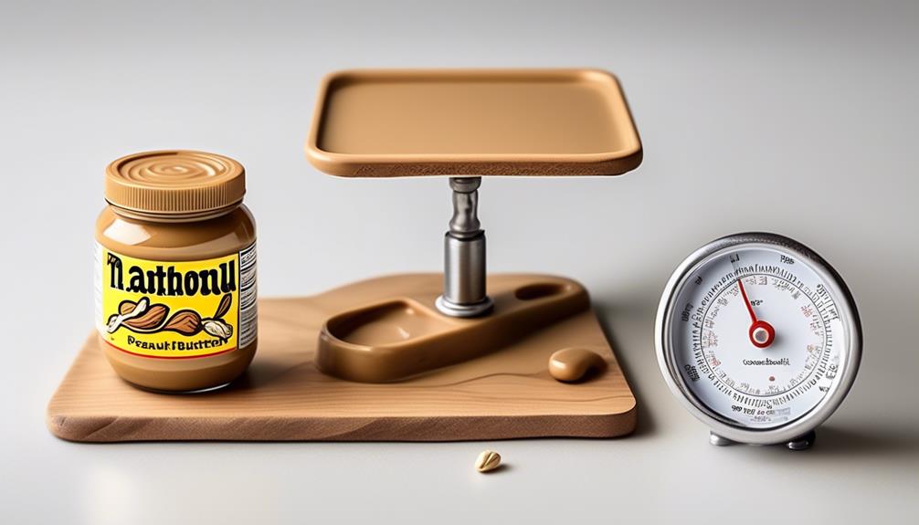 precise peanut butter portioning