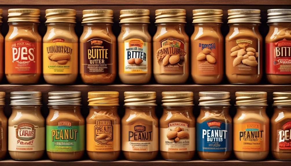 variety of peanut butter