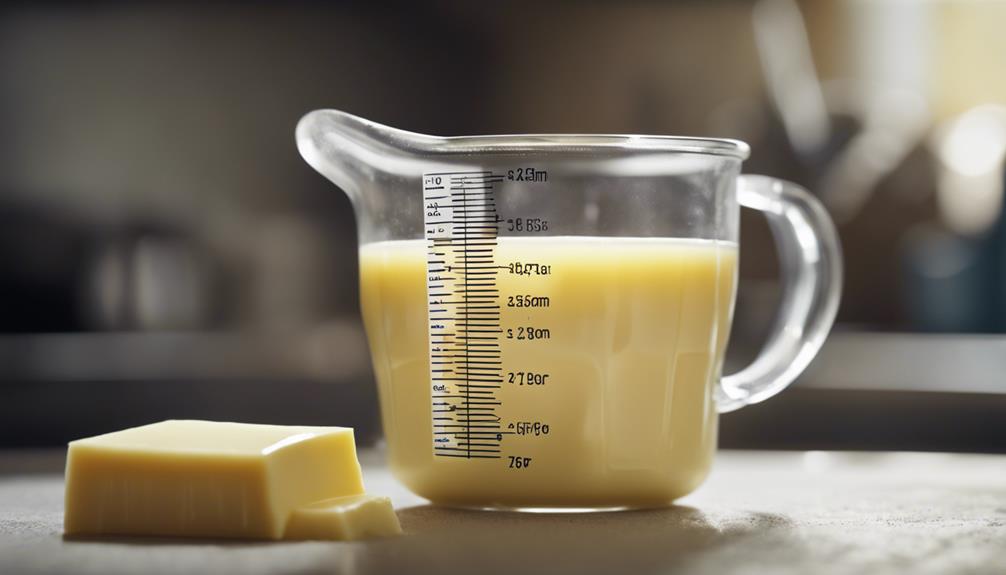 butter measurement reference tool