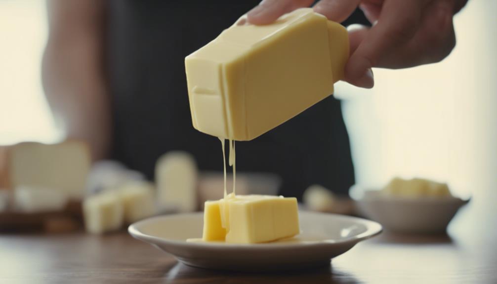 butter portioning using sticks