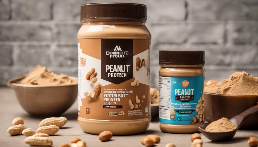 choosing peanut butter protein