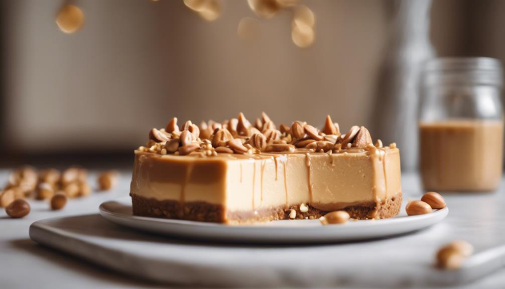 decadent peanut butter cheesecake